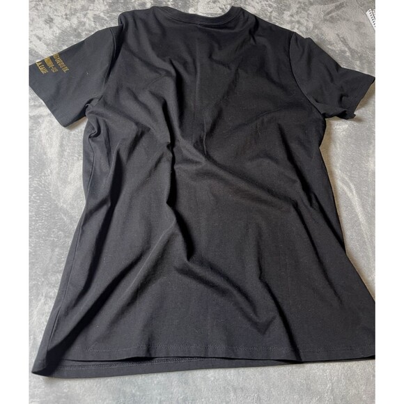 Guess mens black logo t-shirt sz L NYC LA CALIF US Y2K retro party designer $29 - Picture 7 of 8